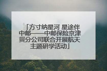 方寸纳星河 星途伴中邮——中邮保险京津冀分公司联合开展航天主题研学活动