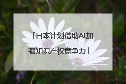 日本计划借助AI加强知识产权竞争力