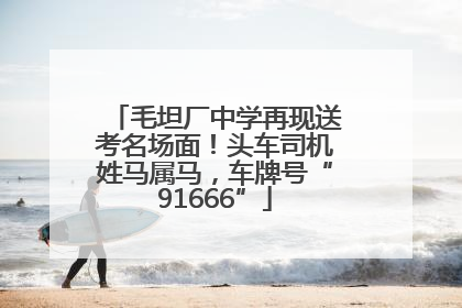 毛坦厂中学再现送考名场面！头车司机姓马属马，车牌号“91666”
