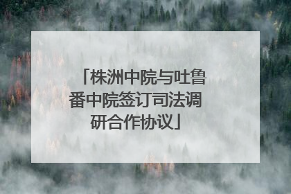 株洲中院与吐鲁番中院签订司法调研合作协议