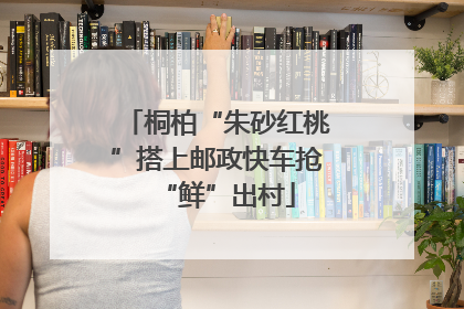 桐柏“朱砂红桃”搭上邮政快车抢“鲜”出村