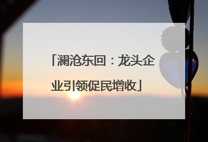 澜沧东回：龙头企业引领促民增收