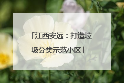 江西安远：打造垃圾分类示范小区