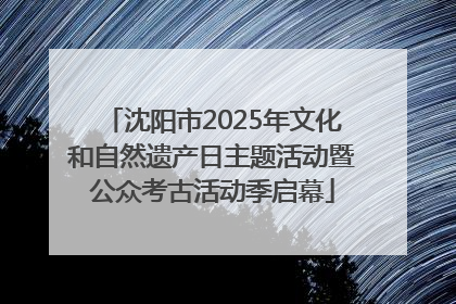沈阳市2025年文化和自然遗产日主题活动暨公众考古活动季启幕
