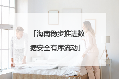 海南稳步推进数据安全有序流动