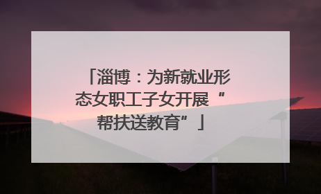 淄博：为新就业形态女职工子女开展“帮扶送教育”