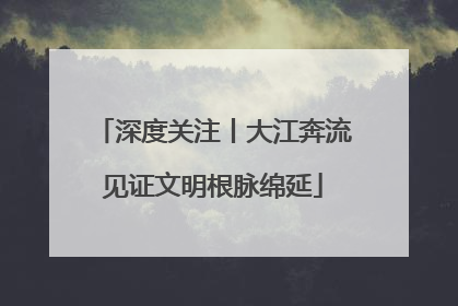 深度关注丨大江奔流见证文明根脉绵延