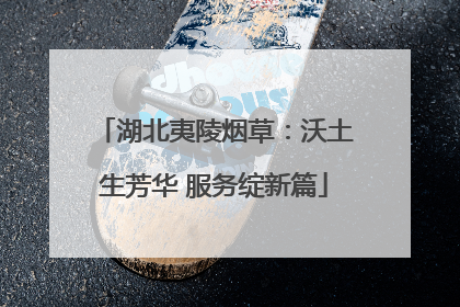 湖北夷陵烟草：沃土生芳华 服务绽新篇