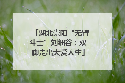 湖北崇阳“无臂斗士”刘细谷：双脚走出大爱人生