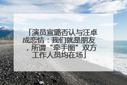 演员宣璐否认与汪卓成恋情：我们就是朋友，所谓“牵手图”双方工作人员均在场