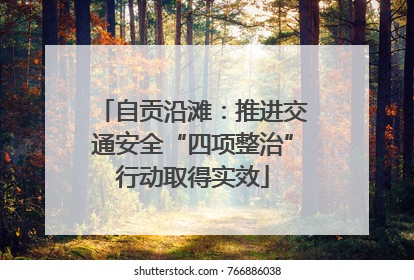 自贡沿滩：推进交通安全“四项整治”行动取得实效