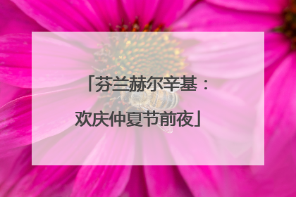 芬兰赫尔辛基：欢庆仲夏节前夜