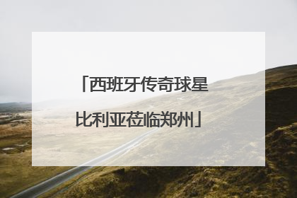 西班牙传奇球星 比利亚莅临郑州