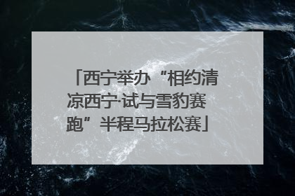 西宁举办“相约清凉西宁·试与雪豹赛跑”半程马拉松赛