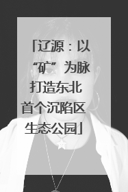 辽源：以“矿”为脉 打造东北首个沉陷区生态公园