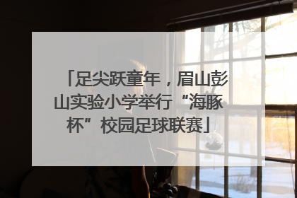 足尖跃童年，眉山彭山实验小学举行“海豚杯”校园足球联赛
