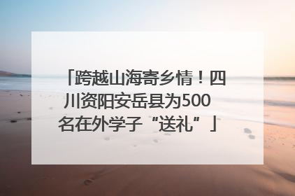 跨越山海寄乡情！四川资阳安岳县为500名在外学子“送礼”
