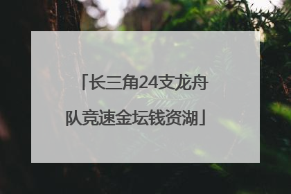 长三角24支龙舟队竞速金坛钱资湖