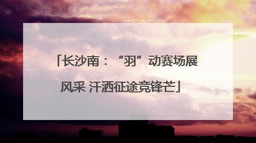 长沙南：“羽”动赛场展风采 汗洒征途竞锋芒