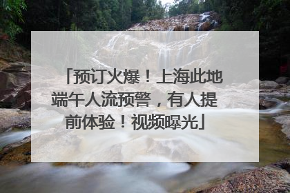 预订火爆！上海此地端午人流预警，有人提前体验！视频曝光