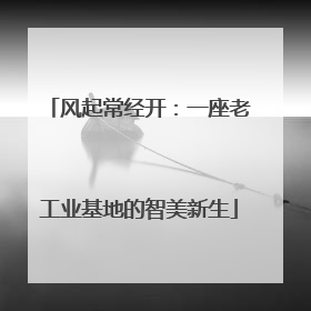 风起常经开：一座老工业基地的智美新生