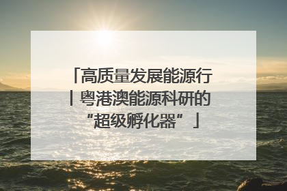 高质量发展能源行丨粤港澳能源科研的“超级孵化器”
