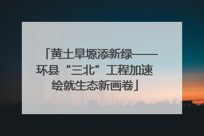 黄土旱塬添新绿——环县“三北”工程加速绘就生态新画卷