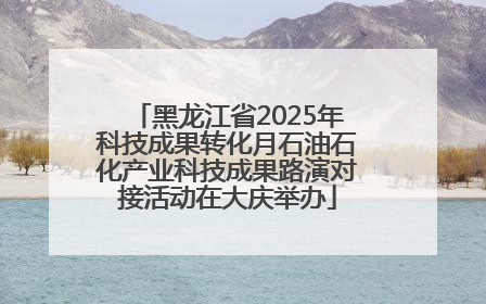 黑龙江省2025年科技成果转化月石油石化产业科技成果路演对接活动在大庆举办