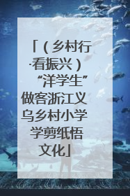 （乡村行·看振兴）“洋学生”做客浙江义乌乡村小学 学剪纸悟文化