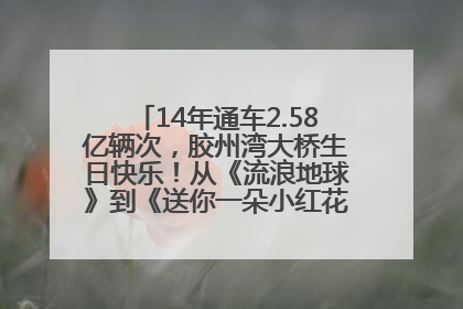 14年通车2.58亿辆次，胶州湾大桥生日快乐！从《流浪地球》到《送你一朵小红花》，爆款标配