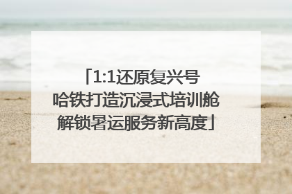 1:1还原复兴号 哈铁打造沉浸式培训舱解锁暑运服务新高度