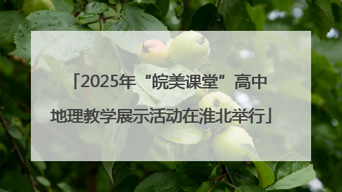 2025年“皖美课堂”高中地理教学展示活动在淮北举行