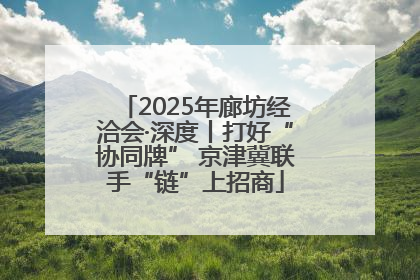 2025年廊坊经洽会·深度丨打好“协同牌” 京津冀联手“链”上招商