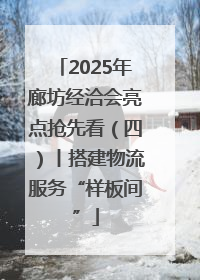 2025年廊坊经洽会亮点抢先看（四）丨搭建物流服务“样板间”