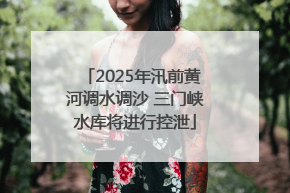 2025年汛前黄河调水调沙 三门峡水库将进行控泄