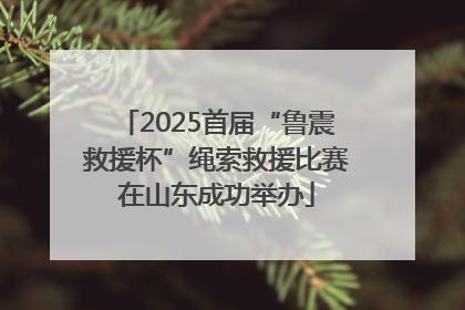 2025首届“鲁震救援杯”绳索救援比赛在山东成功举办